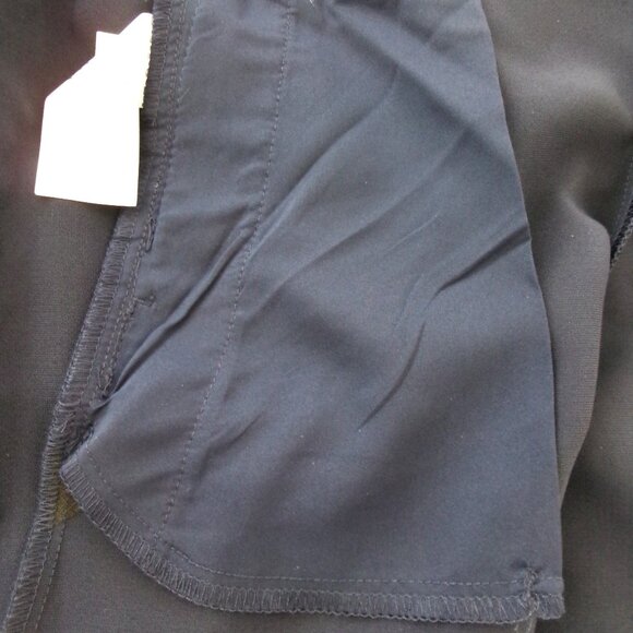 New Chico's 00R = Size 2 Relaxed Pull On Ankle Pants Navy Blue Pockets Stretch - Picture 13 of 15